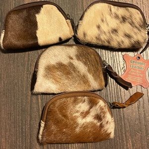 🤍🤎American Darling Genuine Cowhide Leather Pouch